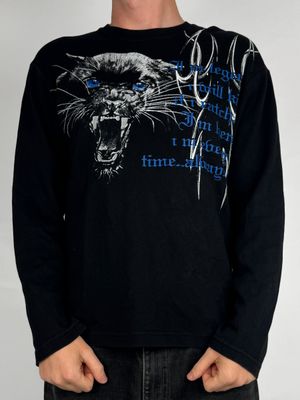 Longsleeve Panther Y2K Tribal (M)
