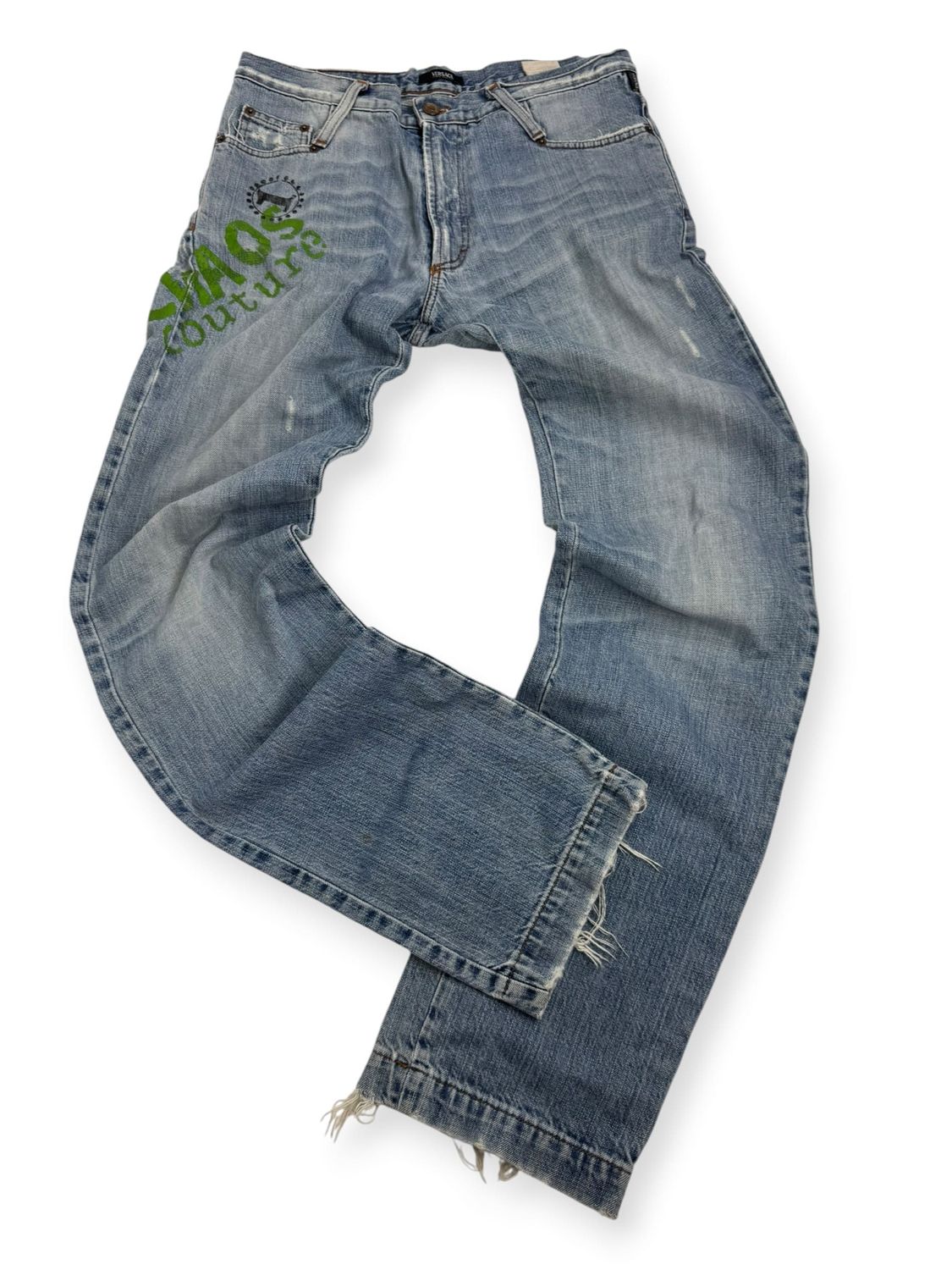 Spodnie Versace Chaos Couture Y2K Jeans (M)