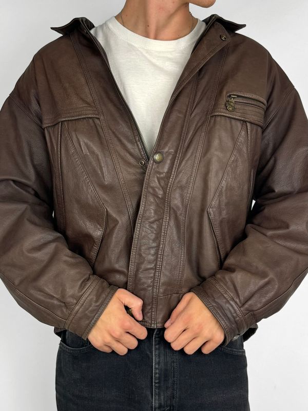 Kurtka Skórzana Vintage (XL)