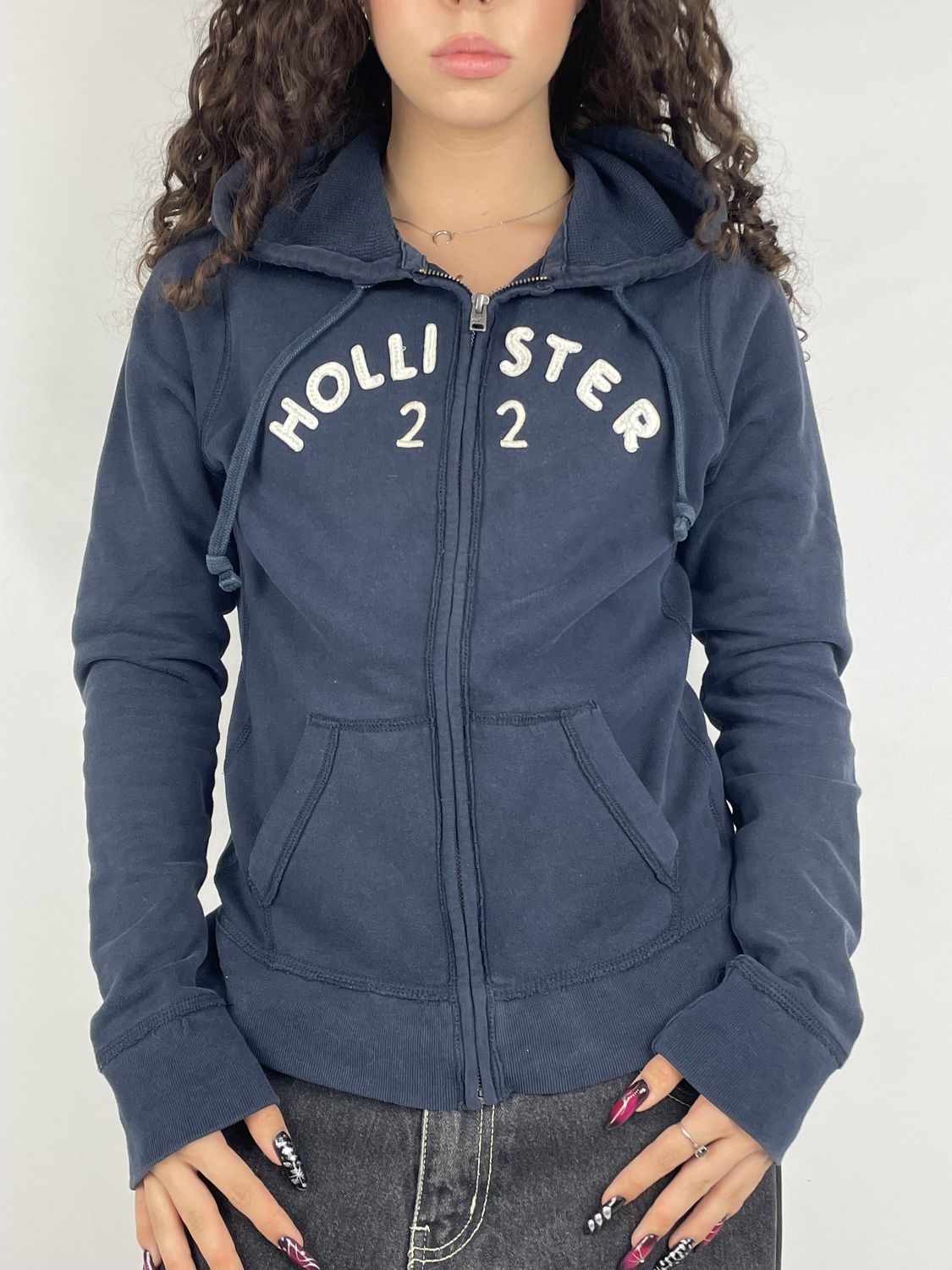 Bluza Rozpinana Hollister Granatowa (S)
