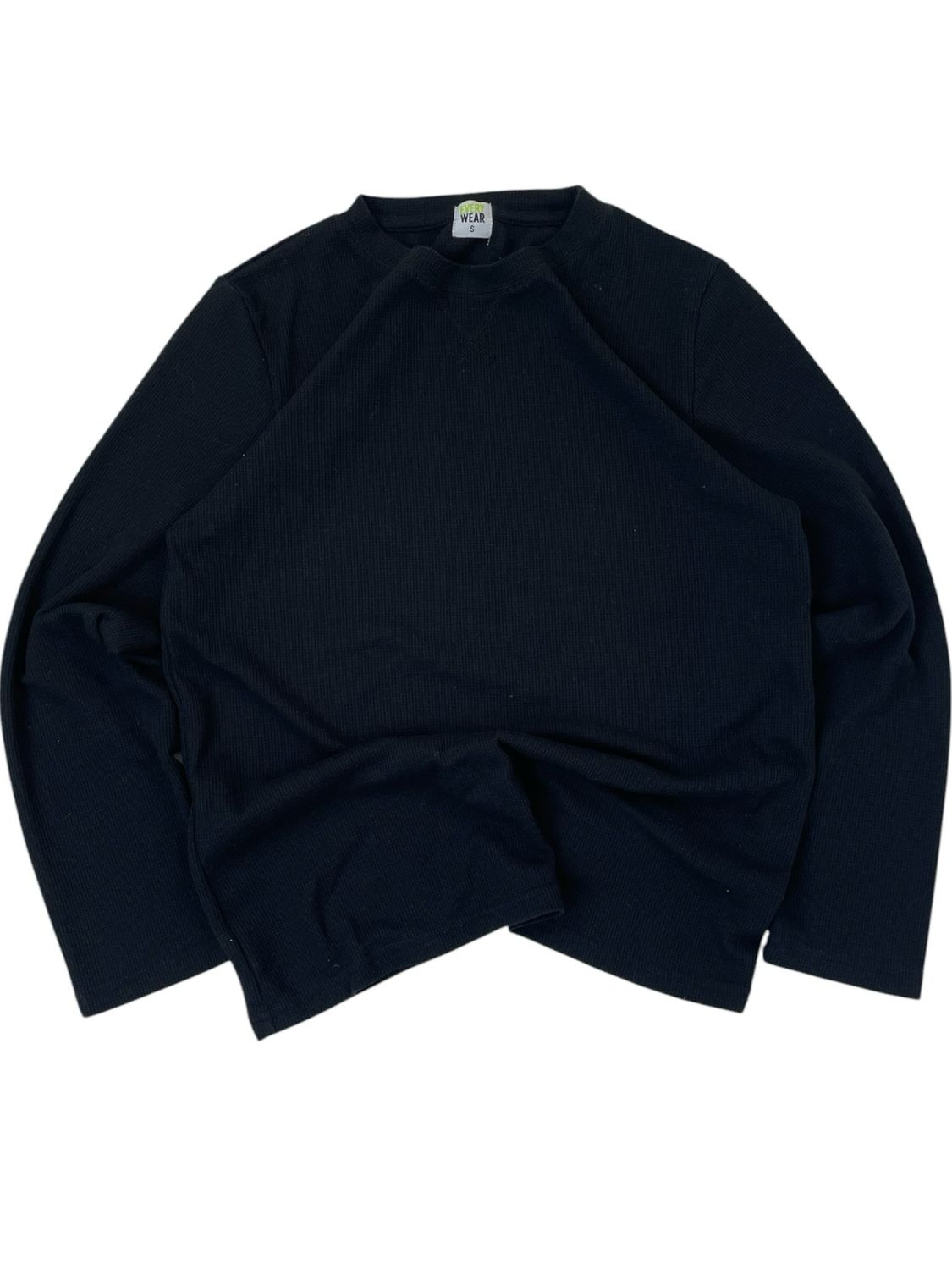 Longsleeve Wafel Czarny (S)