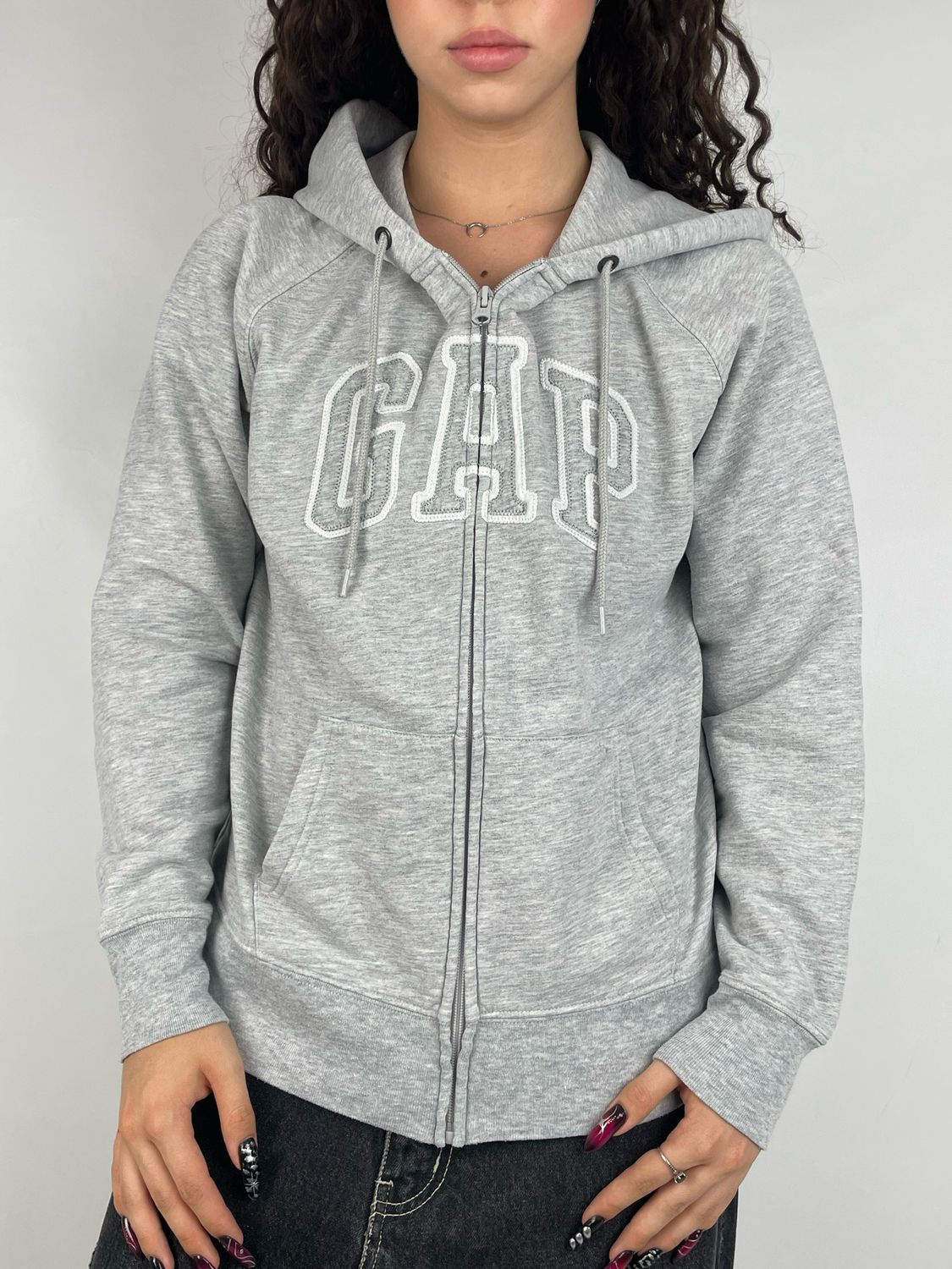 Bluza Rozpinana Gap Logo Szara (M)