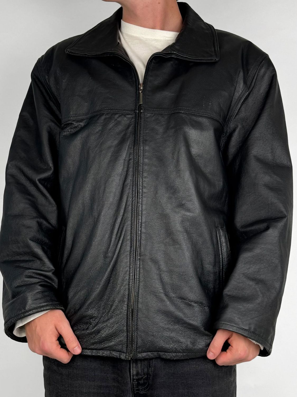 Kurtka Skórzana Vintage (XL)