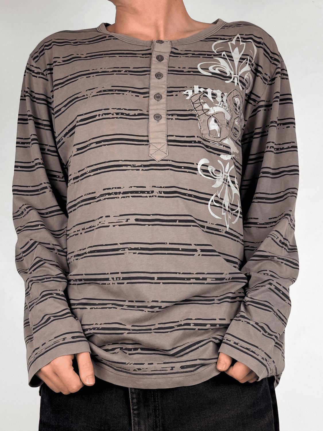 Longsleeve Y2K w Paski (XXL)