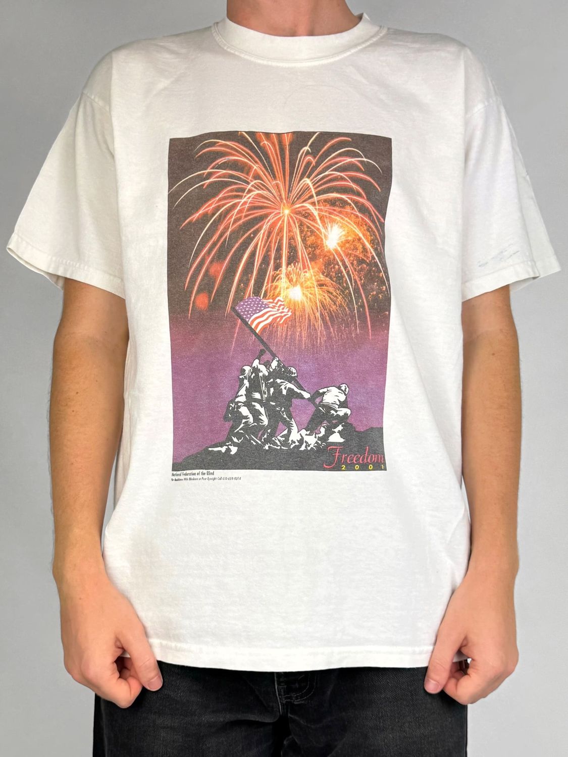 T-shirt USA Freedom Vintage (M)