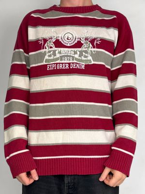 Sweter Y2K z nadrukiem (L)