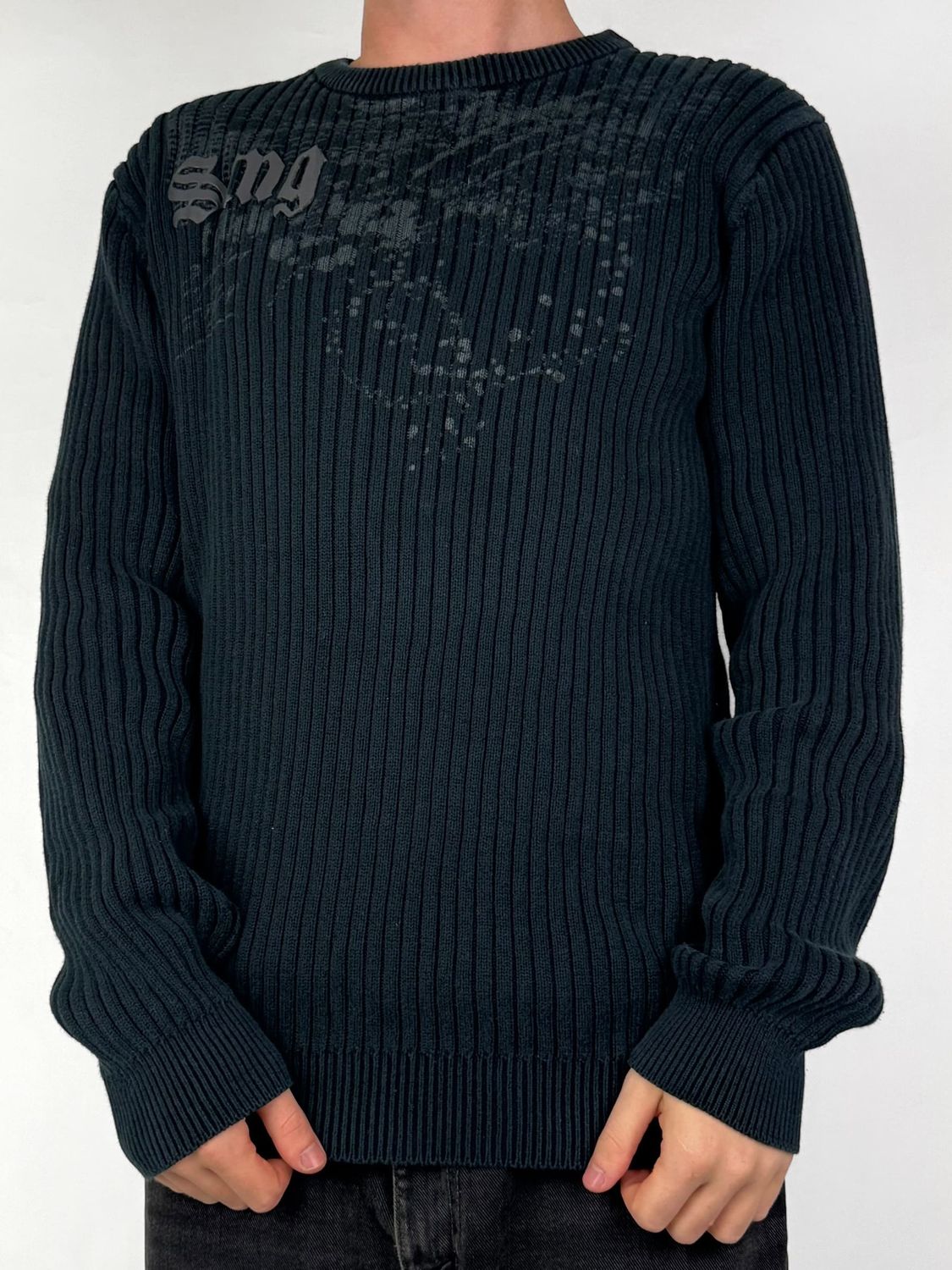 Sweter Prążkowany Y2K (XL)