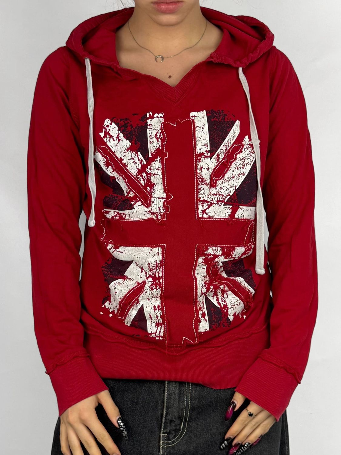 Bluza z kapturem UK Flag (Damskie L)