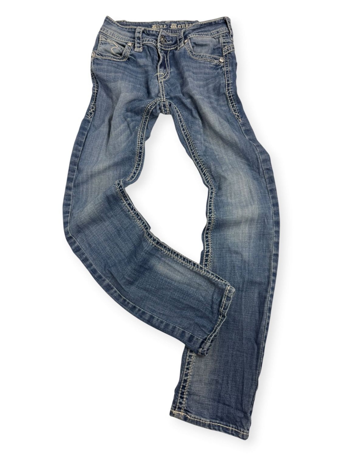 Spodnie Blue Monkey Y2K Jeans (Damskie S)