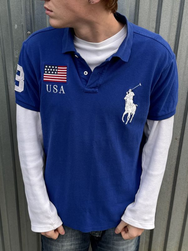 T-shirt Polo Ralph Lauren USA Big Pony (L)