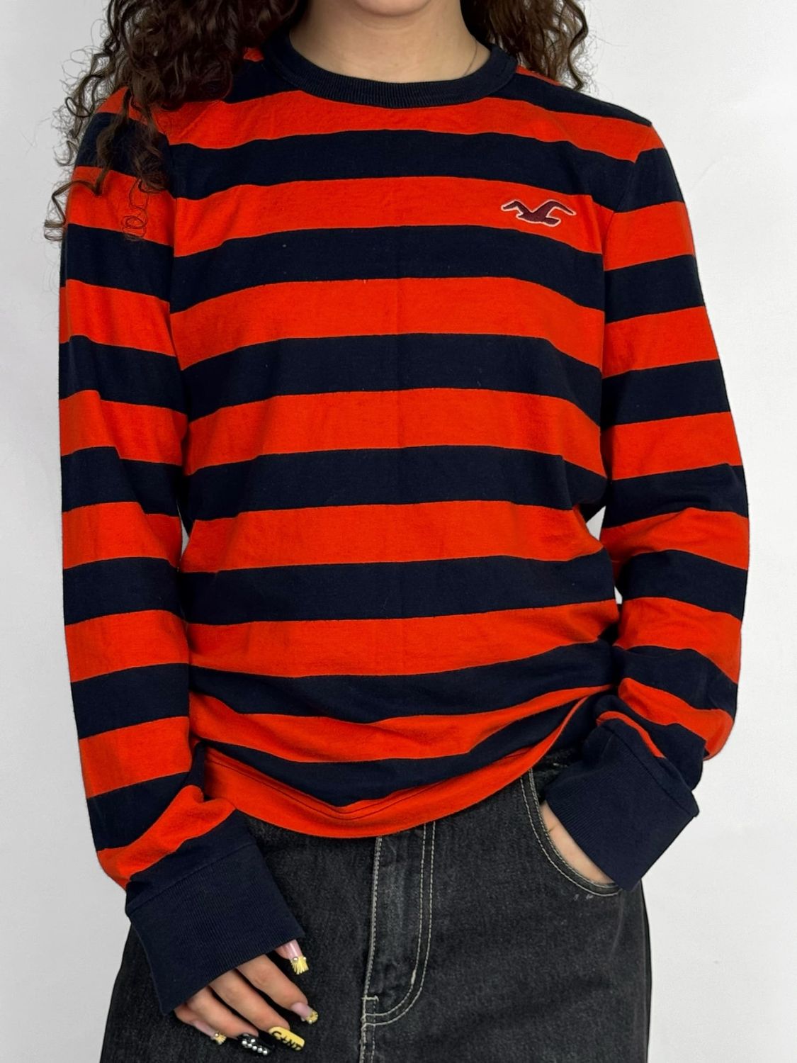 Longsleeve Hollister w Paski (S)