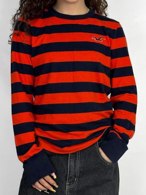 Longsleeve Hollister w Paski (S)