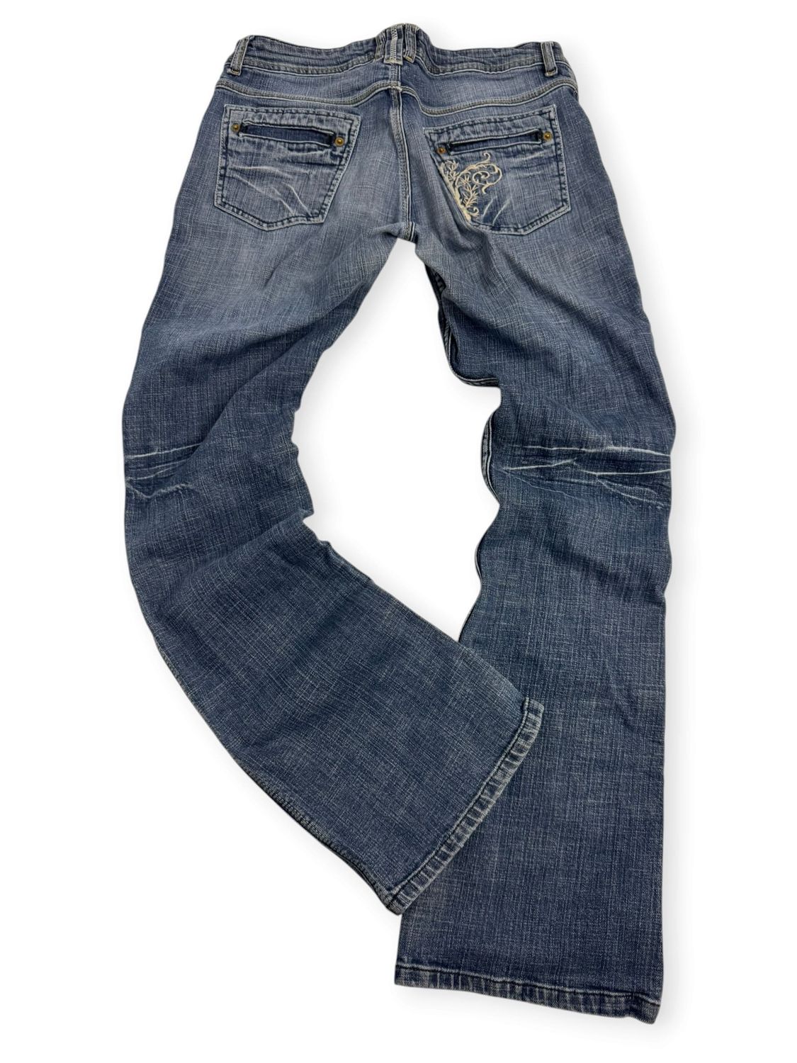 Spodnie Bootcut Y2K Washed Jeans (Damskie M)