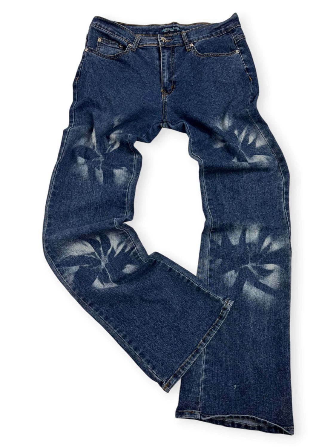 Spodnie Bootcut Y2K Flowers Jeans (Damskie S)