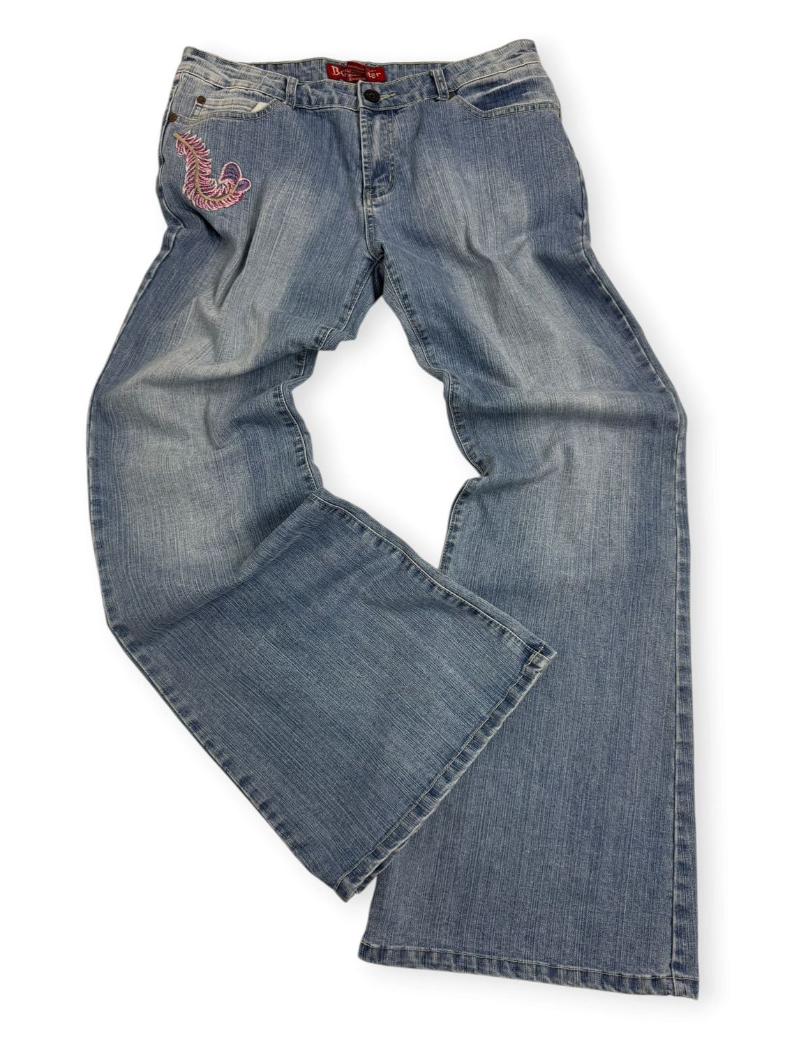 Spodnie Flared Y2K Flowers Jeans (Damskie M)