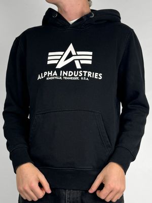 Bluza z kapturem Alpha Industries Box Logo Hoodie (S)