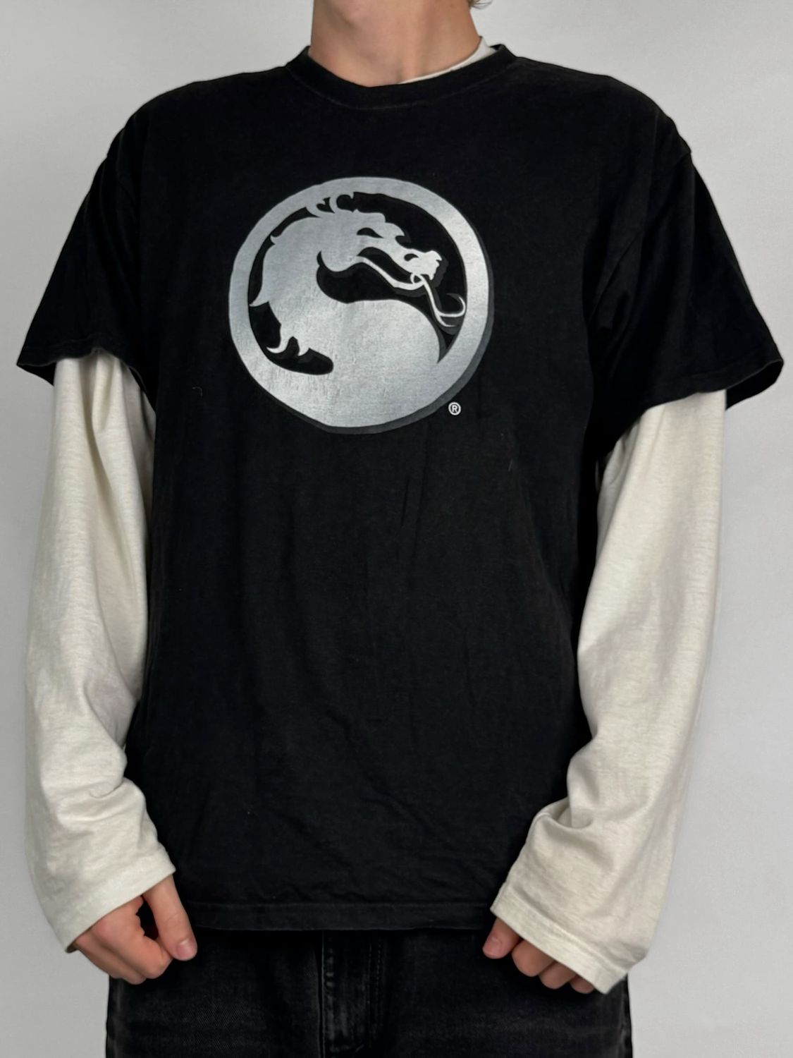 T-shirt Mortal Kombat Vintage Game Merch (L)