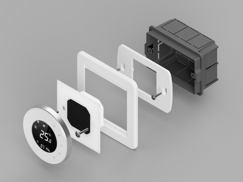 Wall plate for BHT-6000 series thermostats