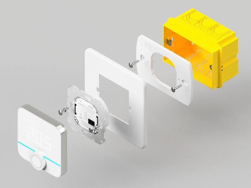 Wall plate for BOSCH Thermostat