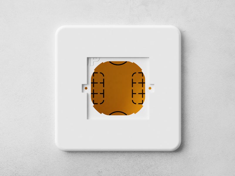 Wall plate for BOSCH Thermostat