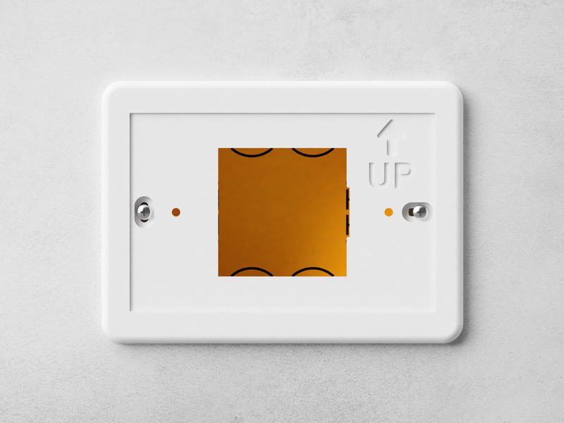 Wall plate for bticino Smarther 2 thermostat