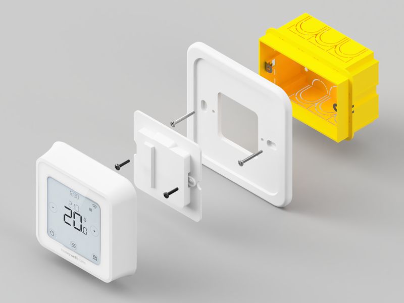 Wall plate for Honeywell thermostat