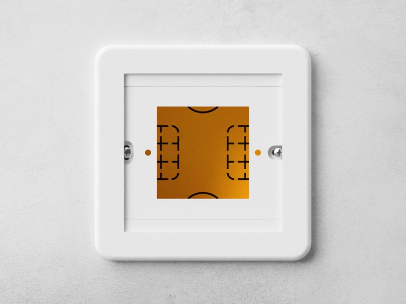Wall plate for BHT-6000 series thermostats