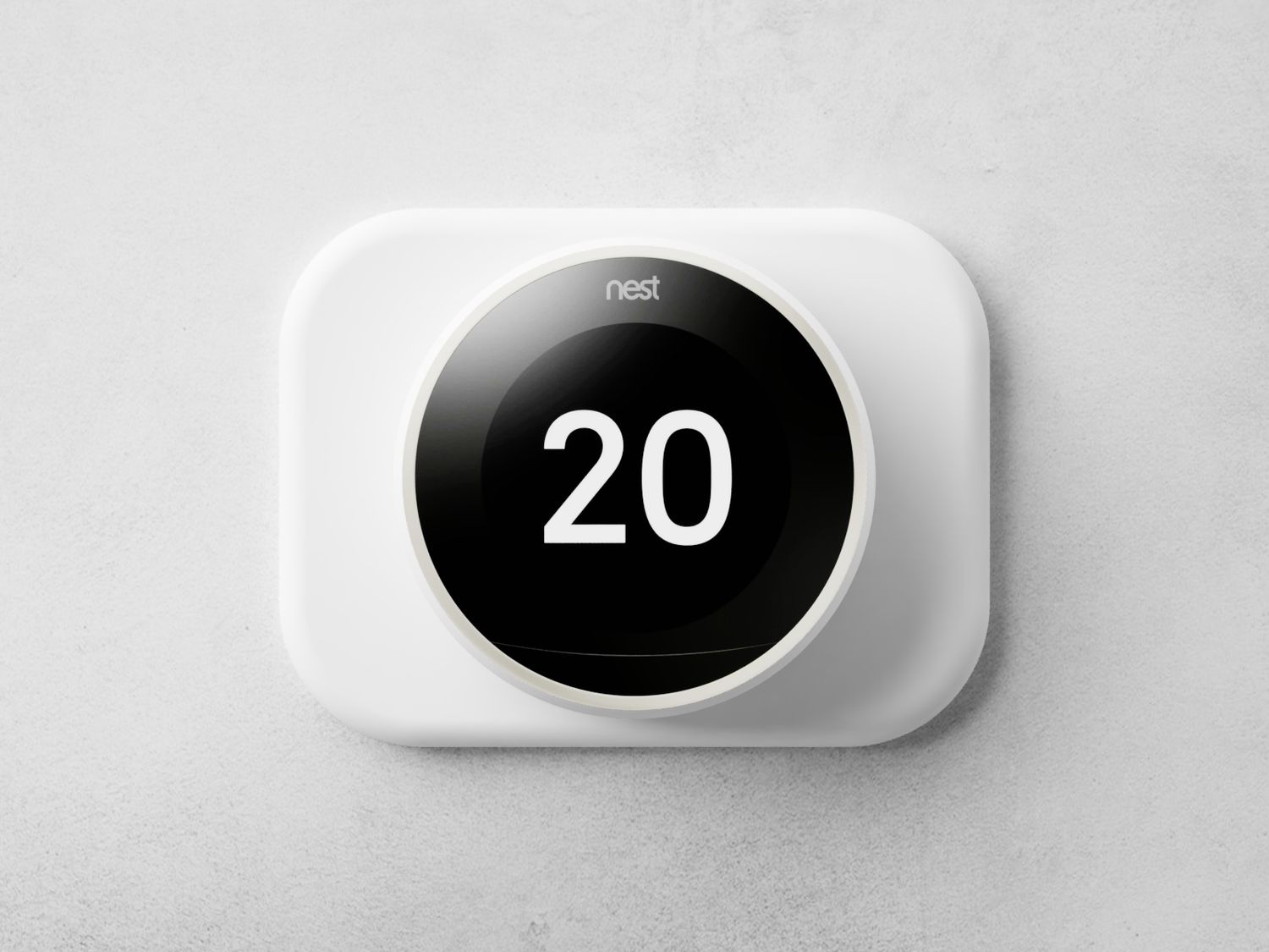 Wall plate for Nest Thermostat, Wall box: 3 moduli