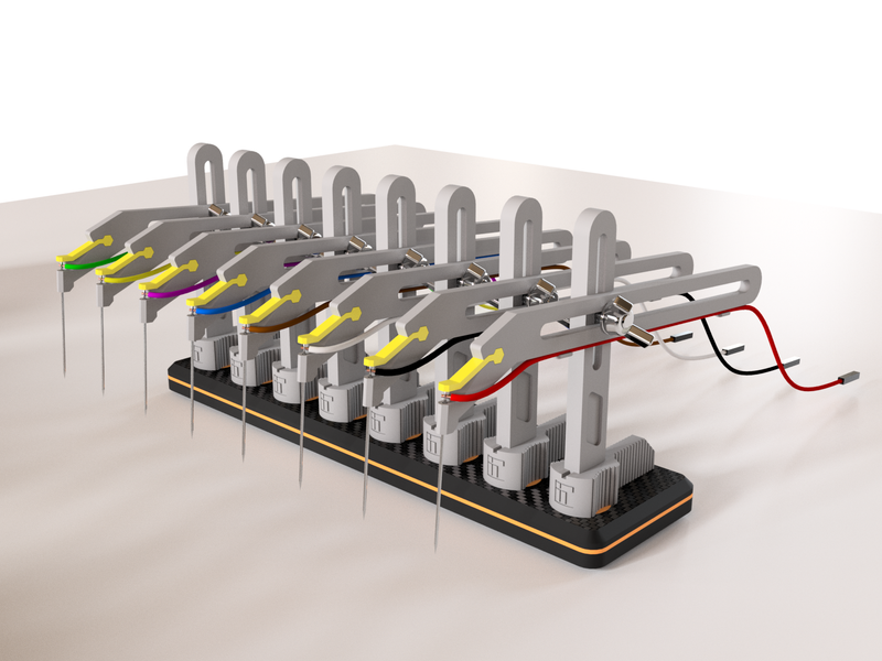 Crane Arms with Needle Probes