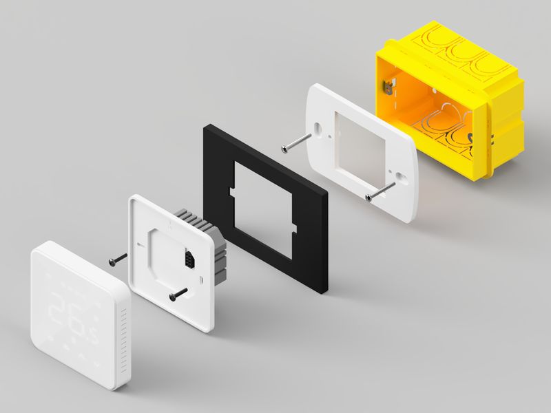 Meross MTS200 wall plate (reduced height)