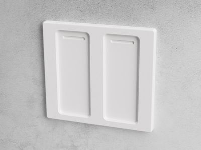 Wall plate for 2 Philips Hue Dimmer Switch V1