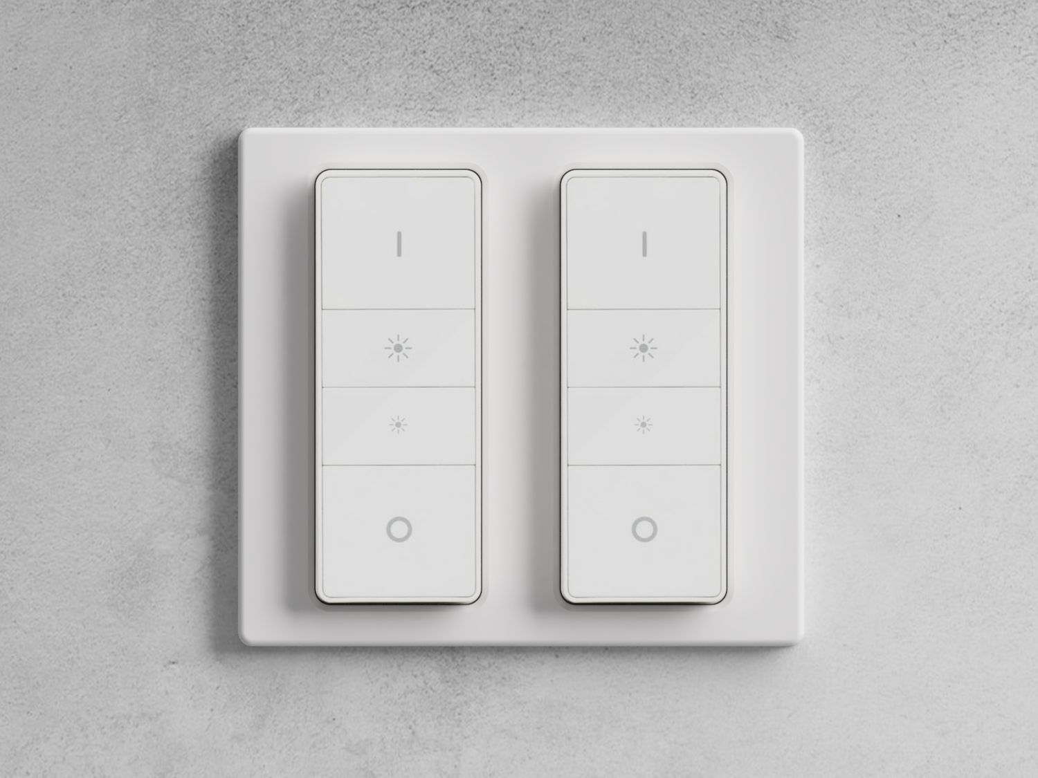 Wall plate for 2 Philips Hue Dimmer Switch V1