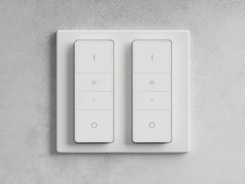 Wall plate for 2 Philips Hue Dimmer Switch V1