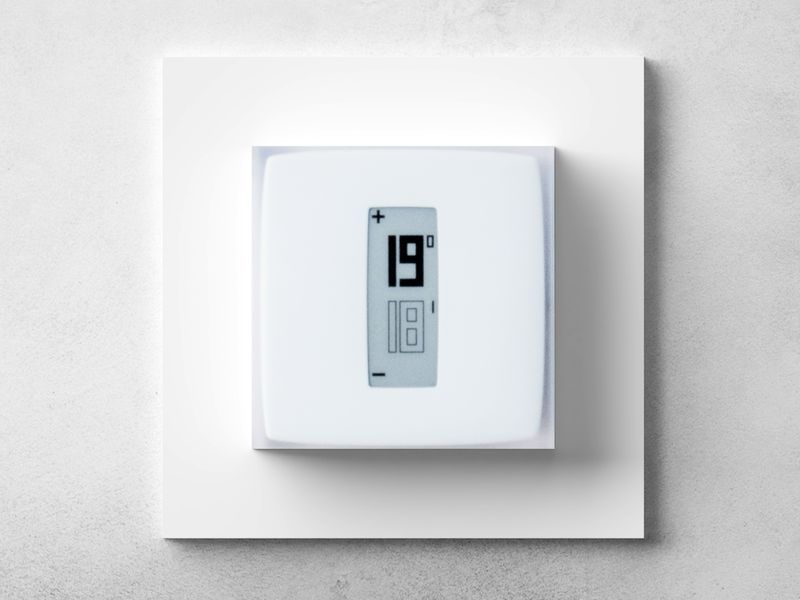 Wall box support for Netatmo thermostat original square plate