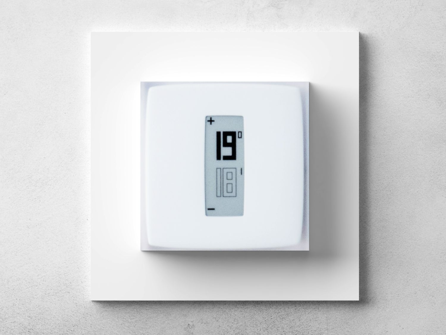 Wall box support for Netatmo thermostat original square plate