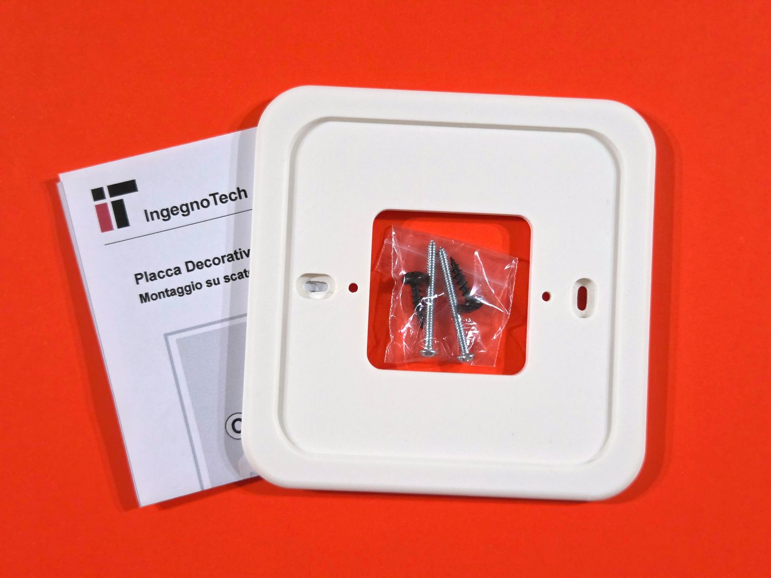 Wall plate for Honeywell thermostat Wall plate for Honeywell thermostat