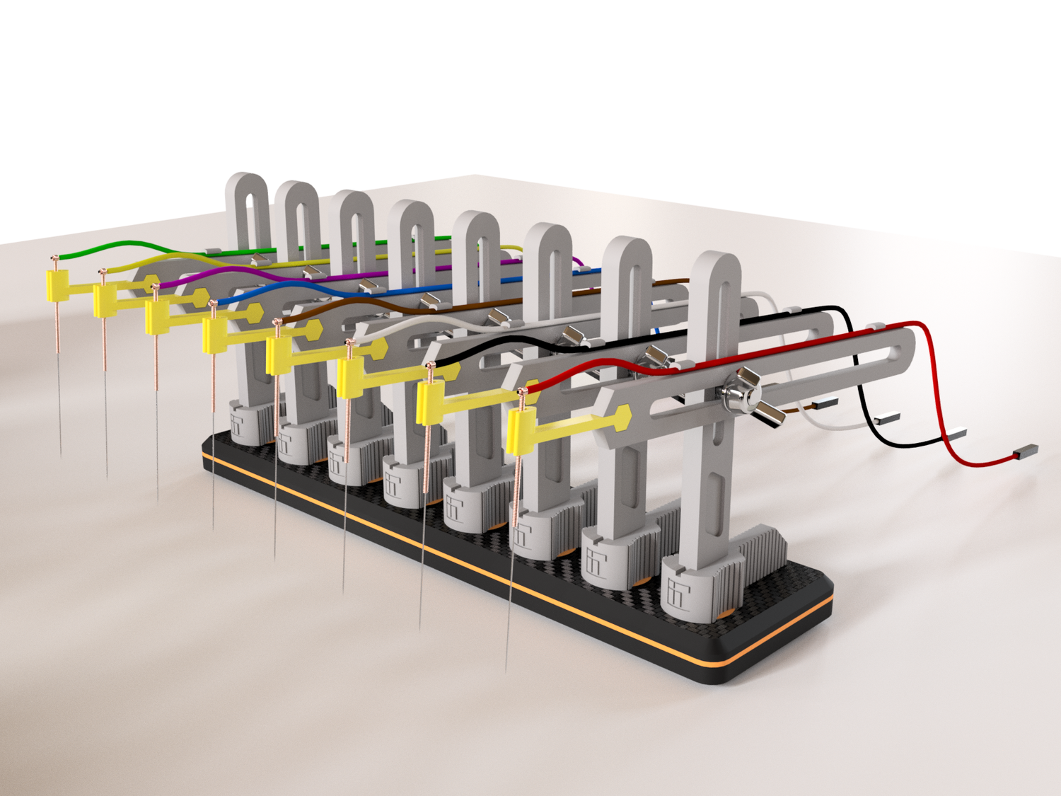 Crane Arms with MicroNeedle Probes