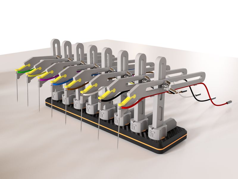 Crane Arms with Needle Probes