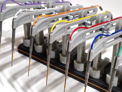 Articulated Crane Arms with PogoPin Spring Probes