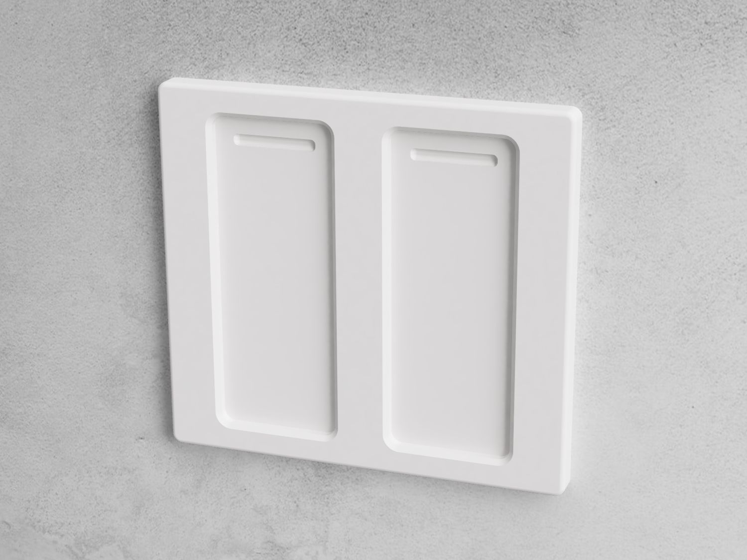 Wall plate for 2 Philips Hue Dimmer Switch V1