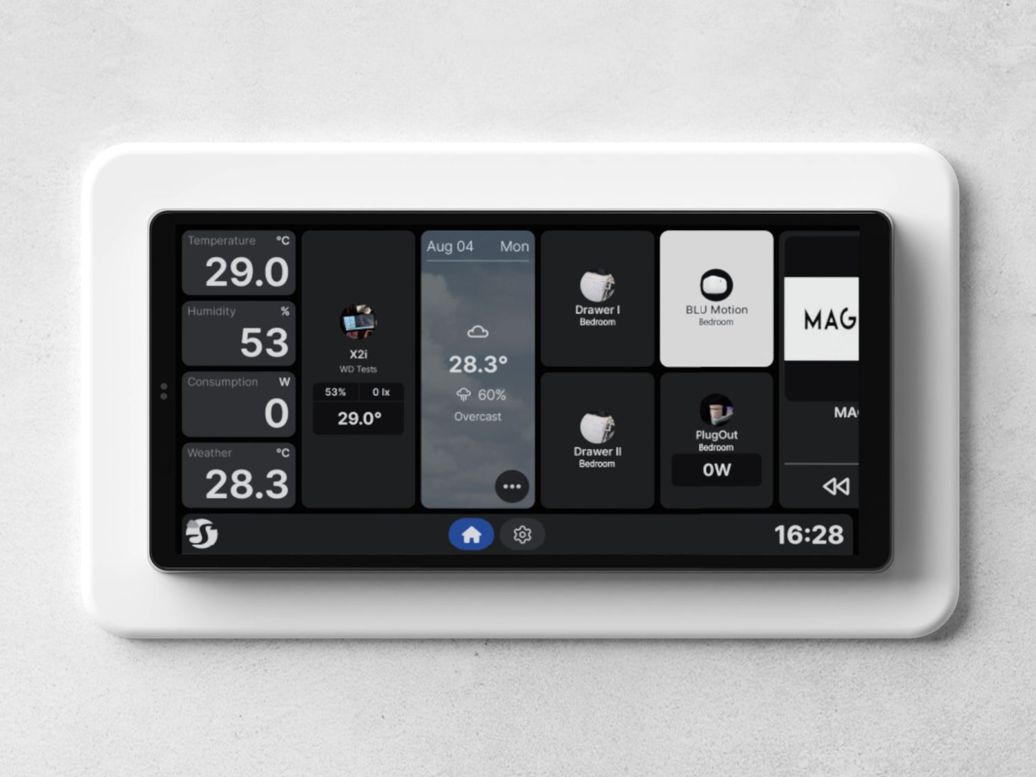 Wall plate for Shelly Wall Display X2i