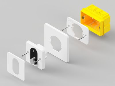Wall plate for LinkedGo Powered by Shelly