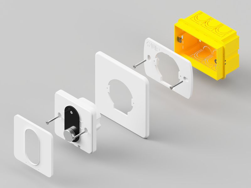Wall plate for LinkedGo Powered by Shelly