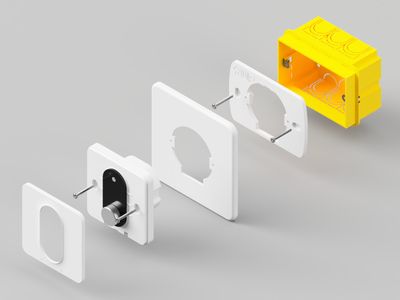 Wall plate for LinkedGo Powered by Shelly