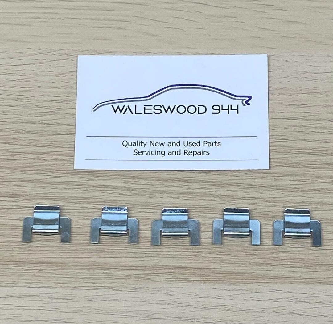 New Porsche Window Scraper Seal Clips x 5