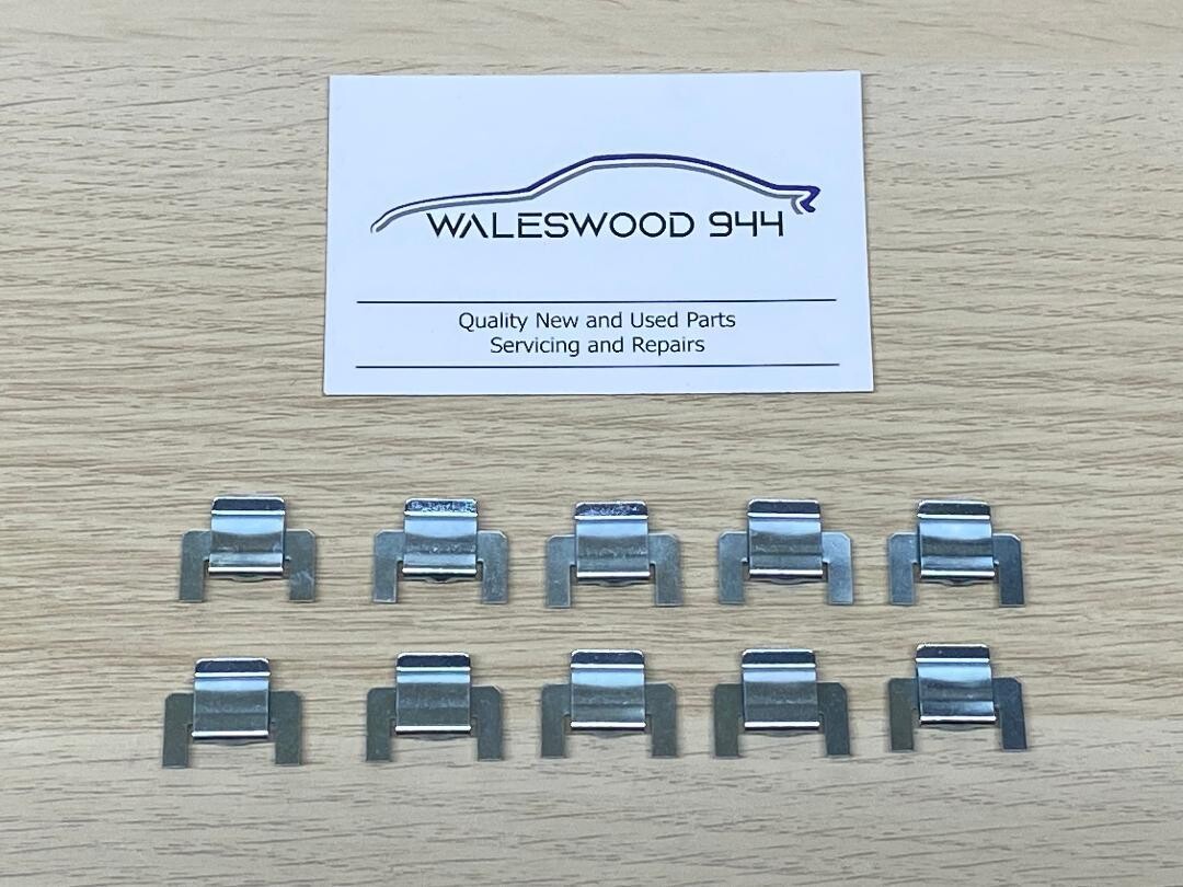 New Porsche Window Scraper Seal Clips x 10