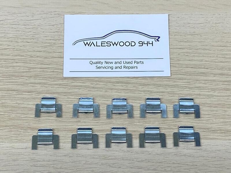 New Porsche Window Scraper Seal Clips x 10