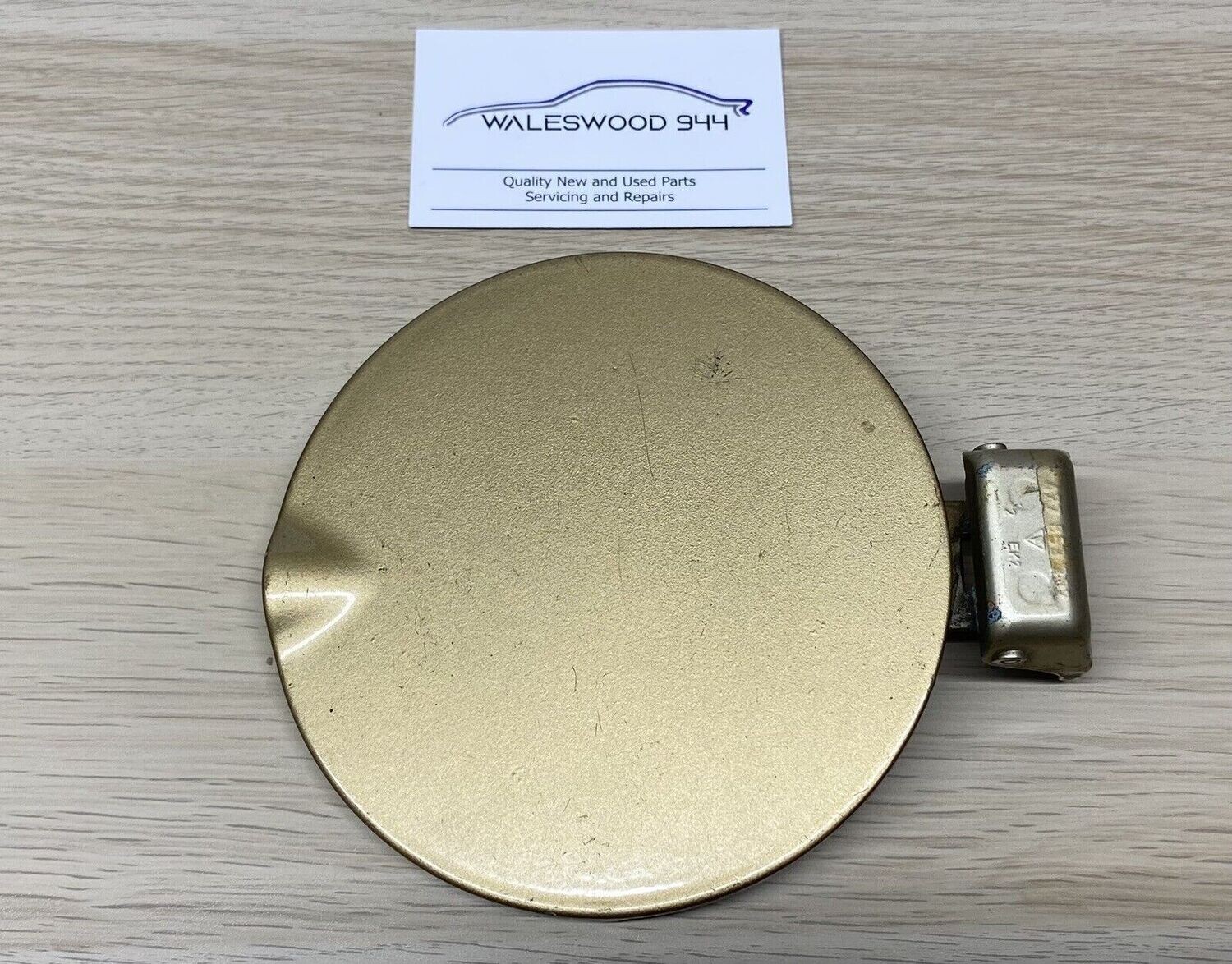 Used Porsche 924 Fuel Cap Cover in Gold