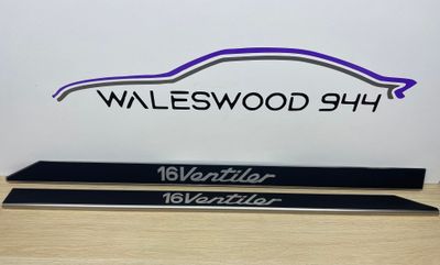 New Porsche 944 S or S2 16v Ventiler Stainless Steel Sill Trims