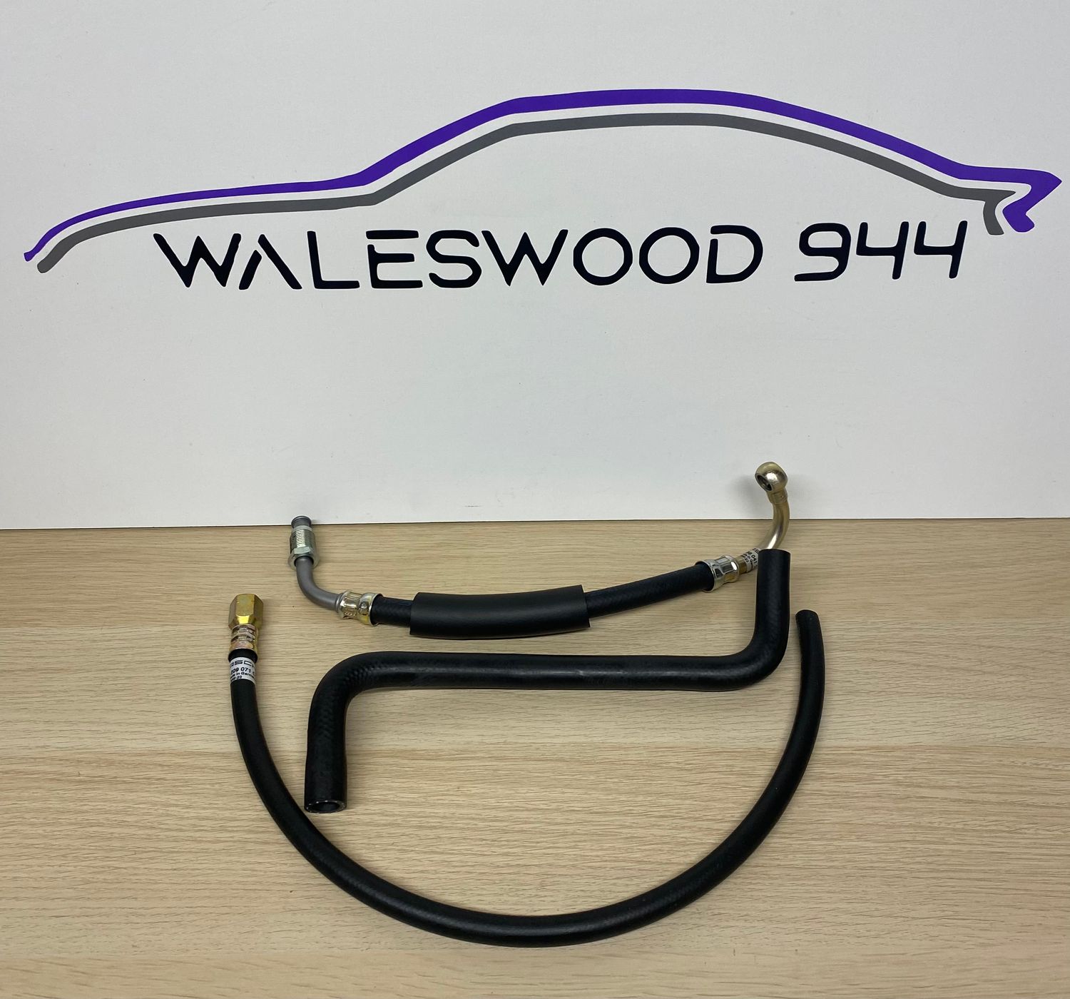 New Porsche 944 924S 8v Genuine Rear 3 Piece Fuel Hose Kit 1982-1985.5